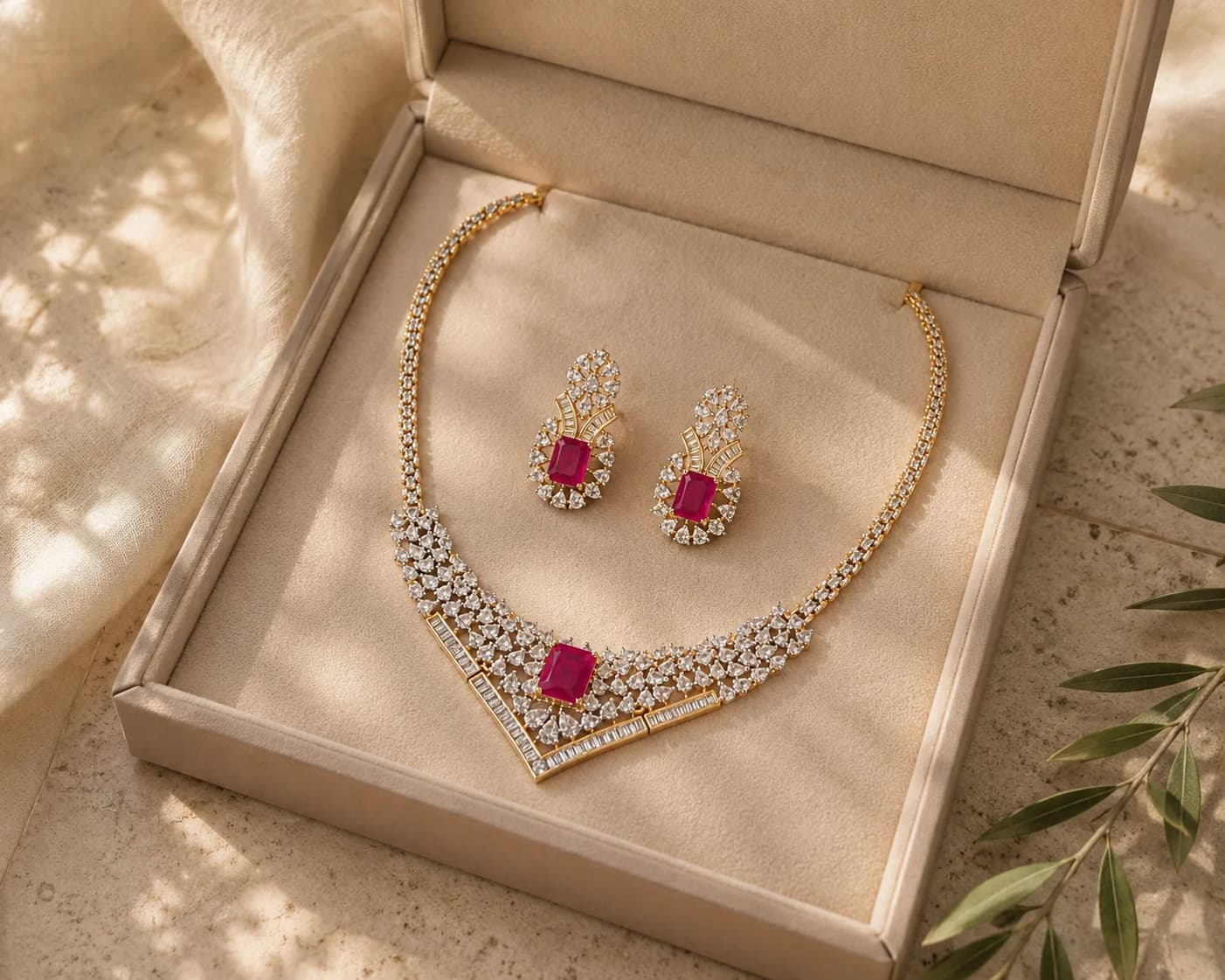 Shabnam Almas necklace set